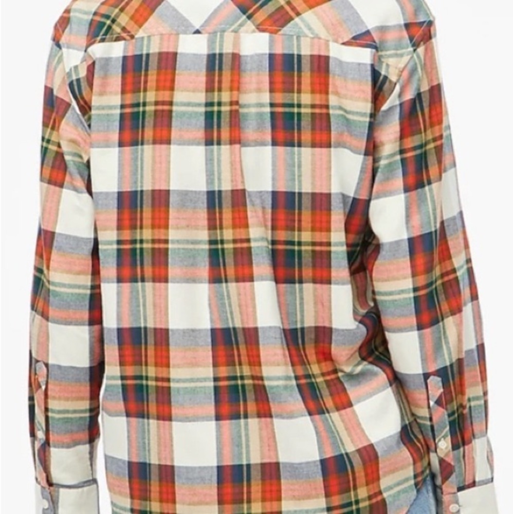 J Crew Plaid Button Down Flannel - Picture 2 of 10